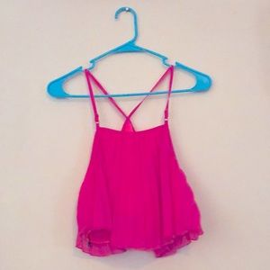 Bright Pink Crop Top